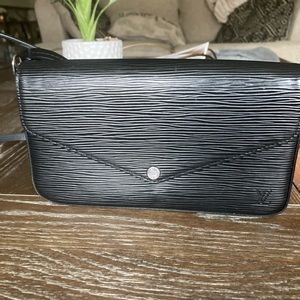 Black Epi Leather Felicie